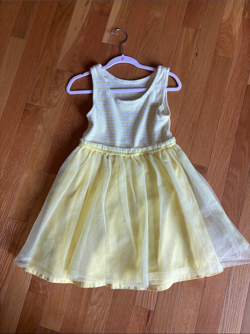 Mini Boden Soft Yellow Sleeveless Tulle Dress